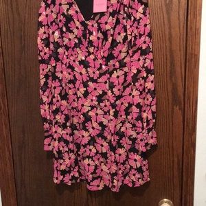 Kate Spade Wallflower Silk-Metallic Dress